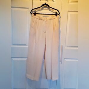 Aritzia Wilfred white short Effortless Pants size 12